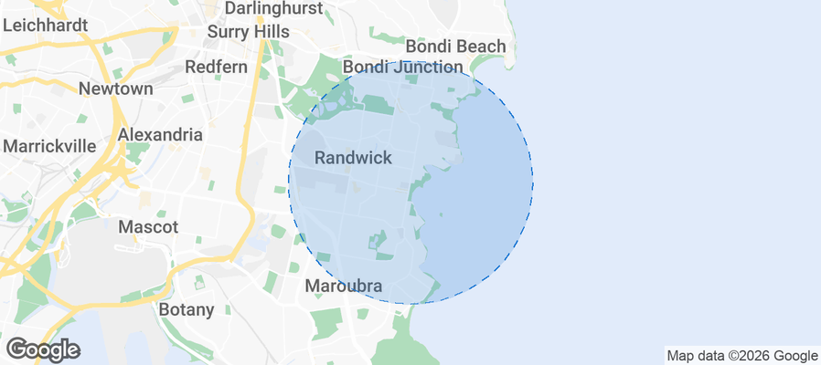 Coogee Airbnb map
